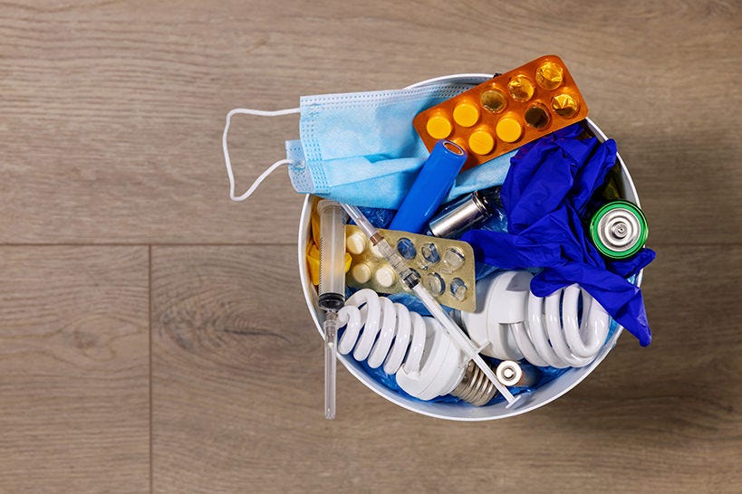 How is healthcare waste disposed