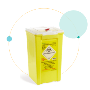 Bio Systems Yellow Lid container