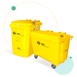 Yellow wheeled units
